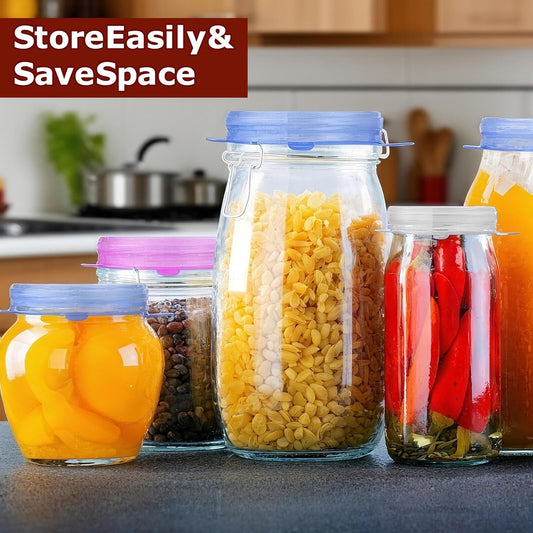 Silicone Stretch Lids Seal in Flavors, Keep Food Fresh