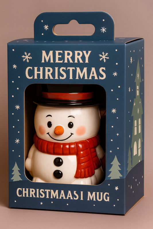 ⛄ Snowman Ceramic Mug – Holiday Edition 🎄