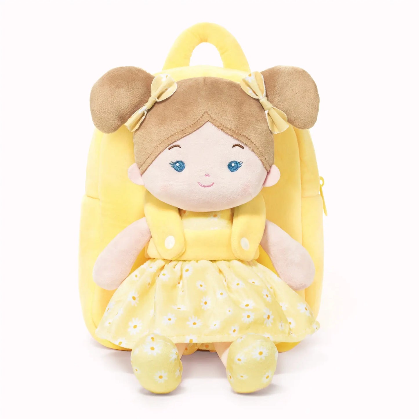 Personalized Daisy Girl Doll Backpack - Yellow