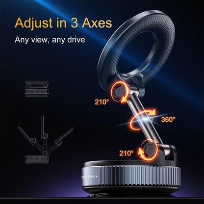 2025 Free Rotating Vacuum Magnetic Disk Phone Holder