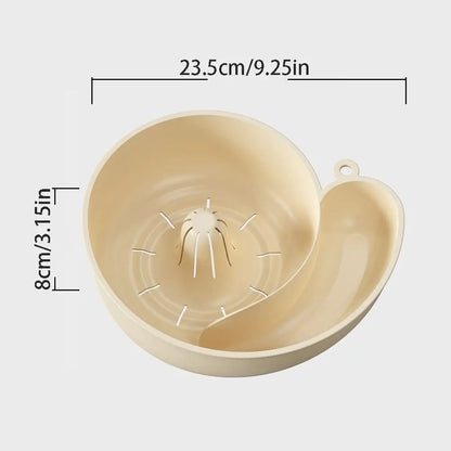 Creative Automatic Rotation Snail Shape Fruit Drainer Basket