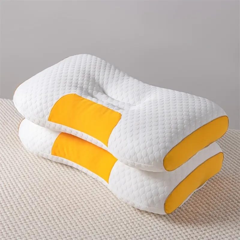 Knitted SPA Massage Neck Pillow, Cervical Orthopedic Neck Pillow