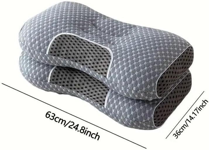 Knitted SPA Massage Neck Pillow, Cervical Orthopedic Neck Pillow