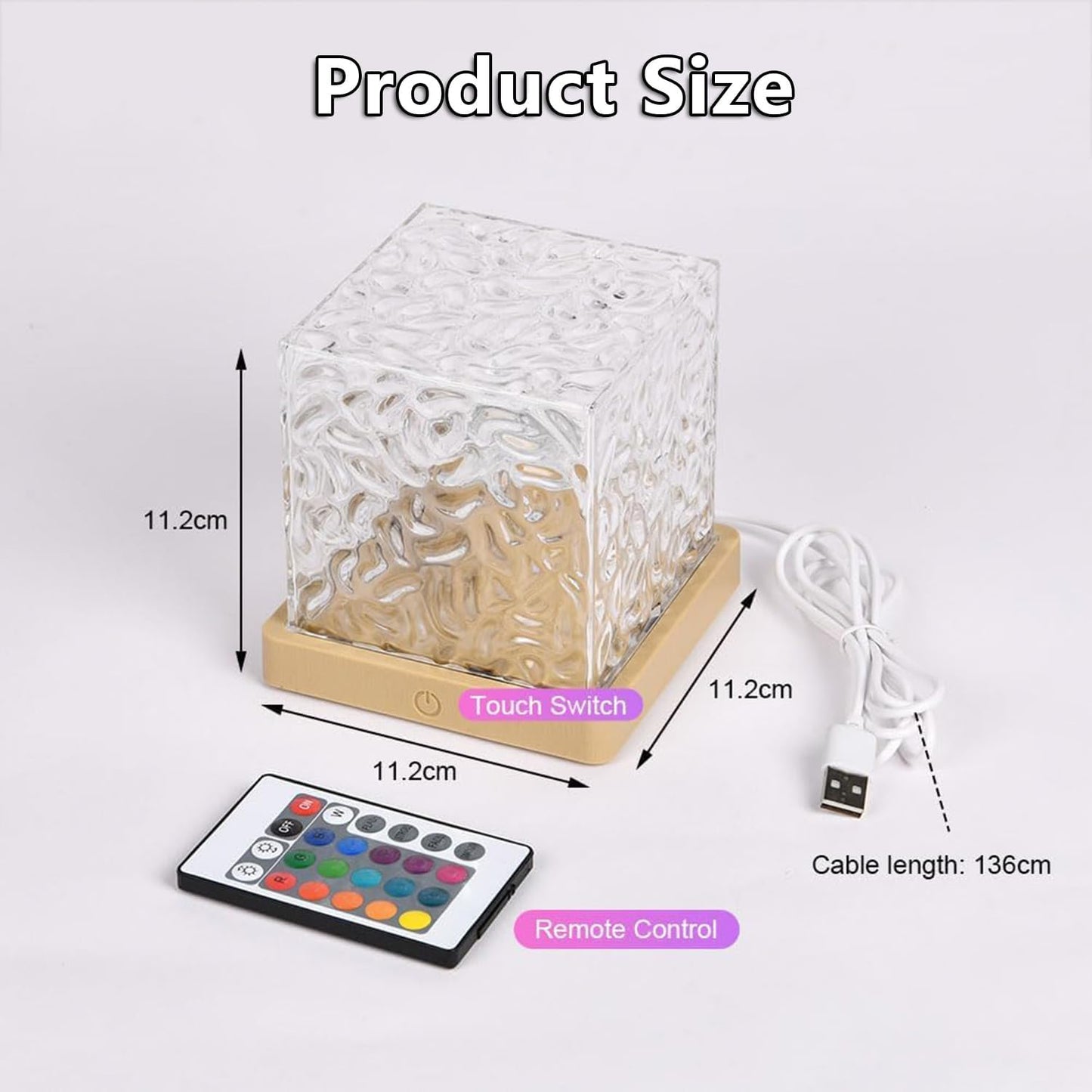 Ocean Wave Projector Light, 3D Holographic Water Ripple Romantic Ambient Lighting