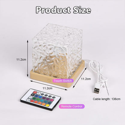 Ocean Wave Projector Light, 3D Holographic Water Ripple Romantic Ambient Lighting