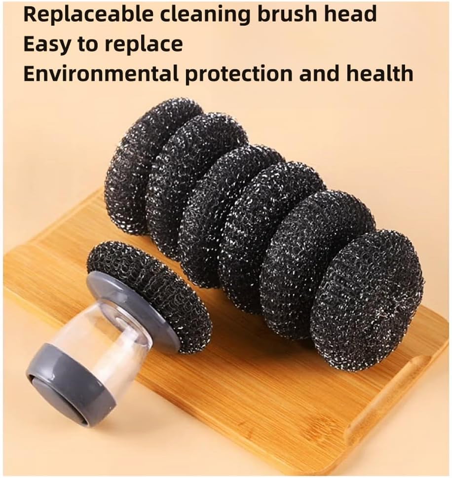 Dishwashing Scrubber Press Automatic Liquid wash Pot