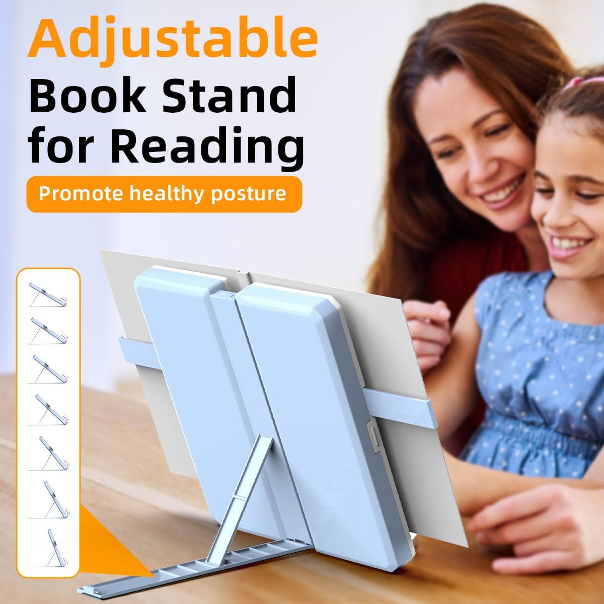 Multifunction Capacity Pencil Case with Book Stand for Reading Adjustable Book Holder Stationery Pen Bag Pouch School Supplies for Kids Teen Girls,Graduation/Birthday/Back to School Gifts