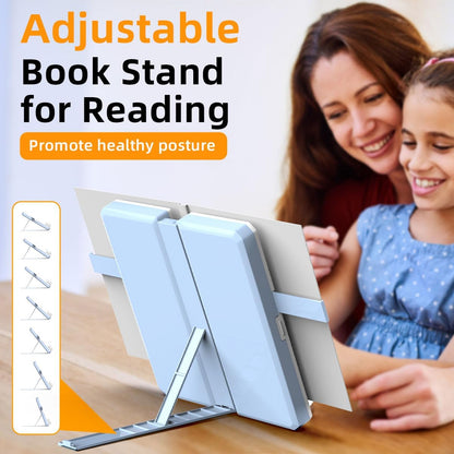 Multifunction Capacity Pencil Case with Book Stand for Reading Adjustable Book Holder Stationery Pen Bag Pouch School Supplies for Kids Teen Girls,Graduation/Birthday/Back to School Gifts