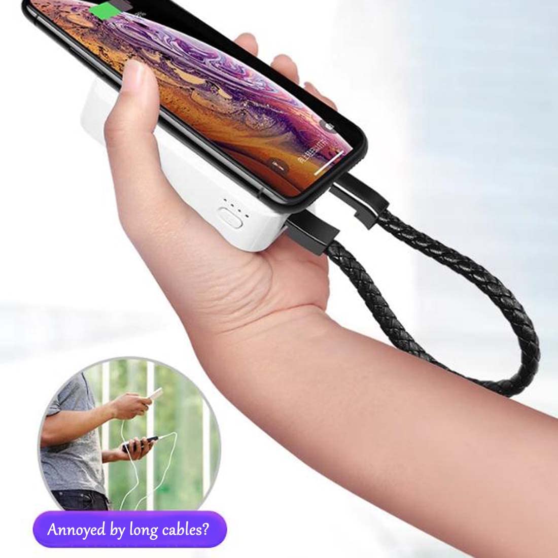 Bracelet Charger Portable Short Charging Cable