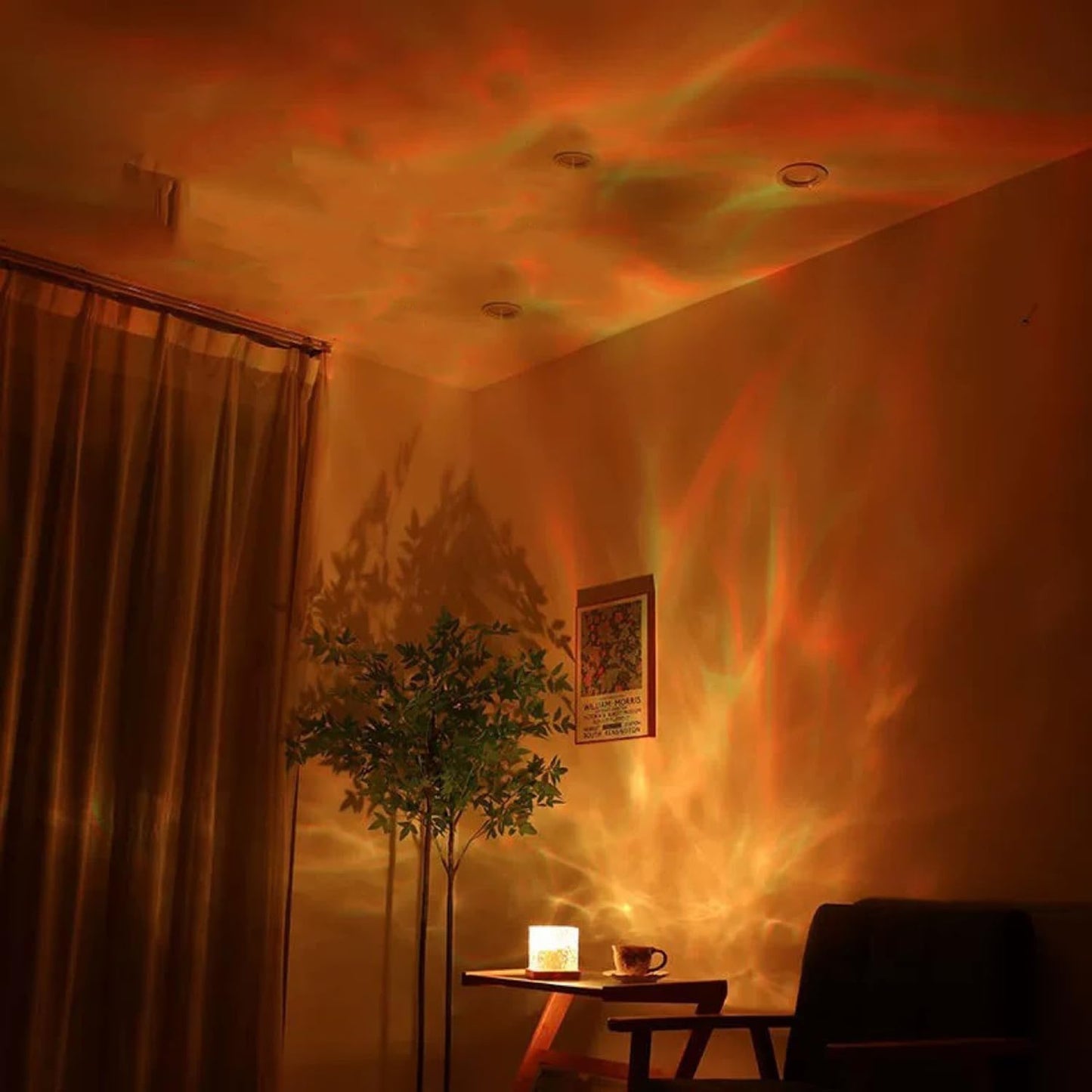 Ocean Wave Projector Light, 3D Holographic Water Ripple Romantic Ambient Lighting