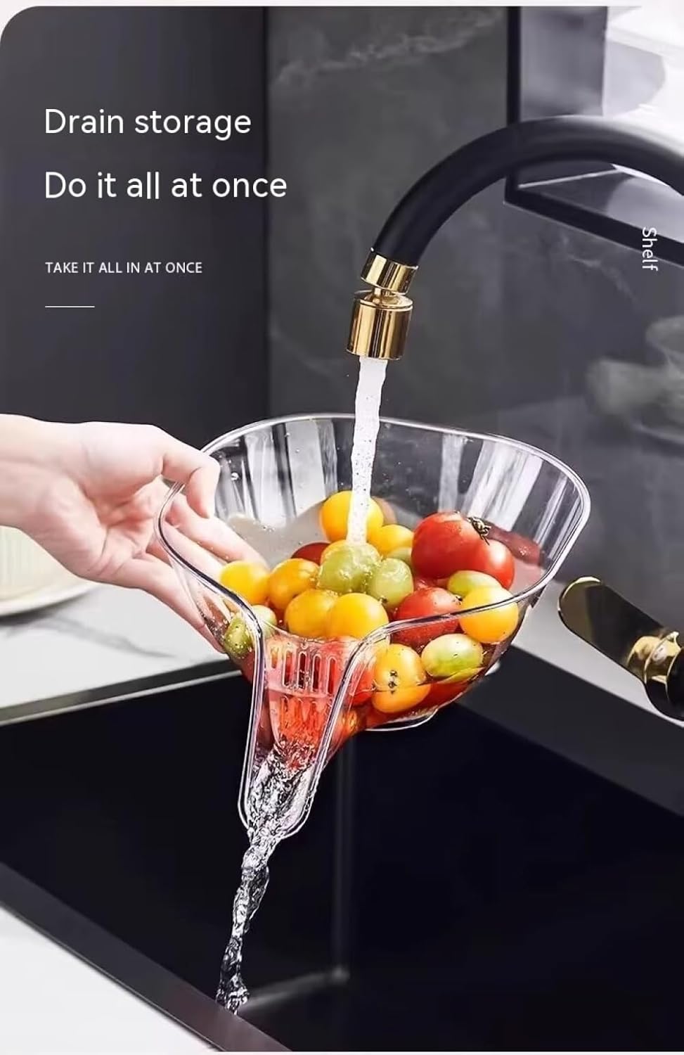Multi-functional Drain Basket, Drainage Basket Funnel