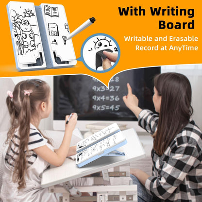 Multifunction Capacity Pencil Case with Book Stand for Reading Adjustable Book Holder Stationery Pen Bag Pouch School Supplies for Kids Teen Girls,Graduation/Birthday/Back to School Gifts
