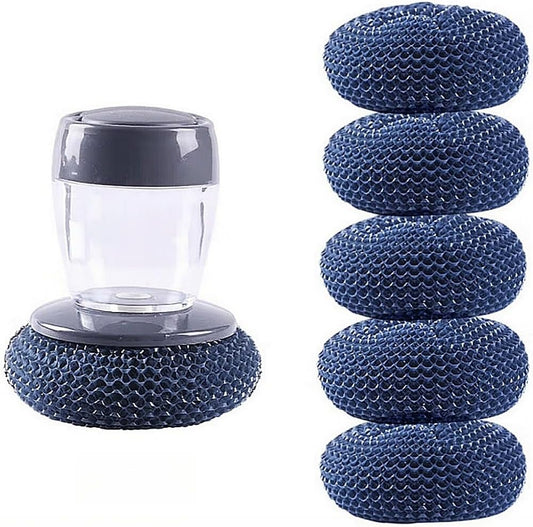 Dishwashing Scrubber Press Automatic Liquid wash Pot
