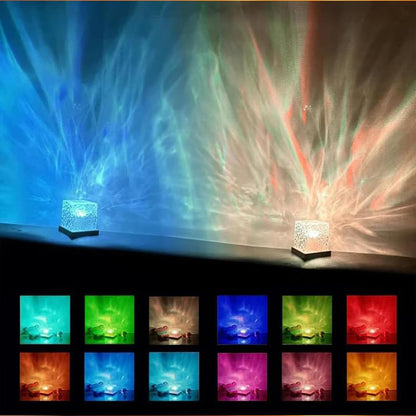 Ocean Wave Projector Light, 3D Holographic Water Ripple Romantic Ambient Lighting