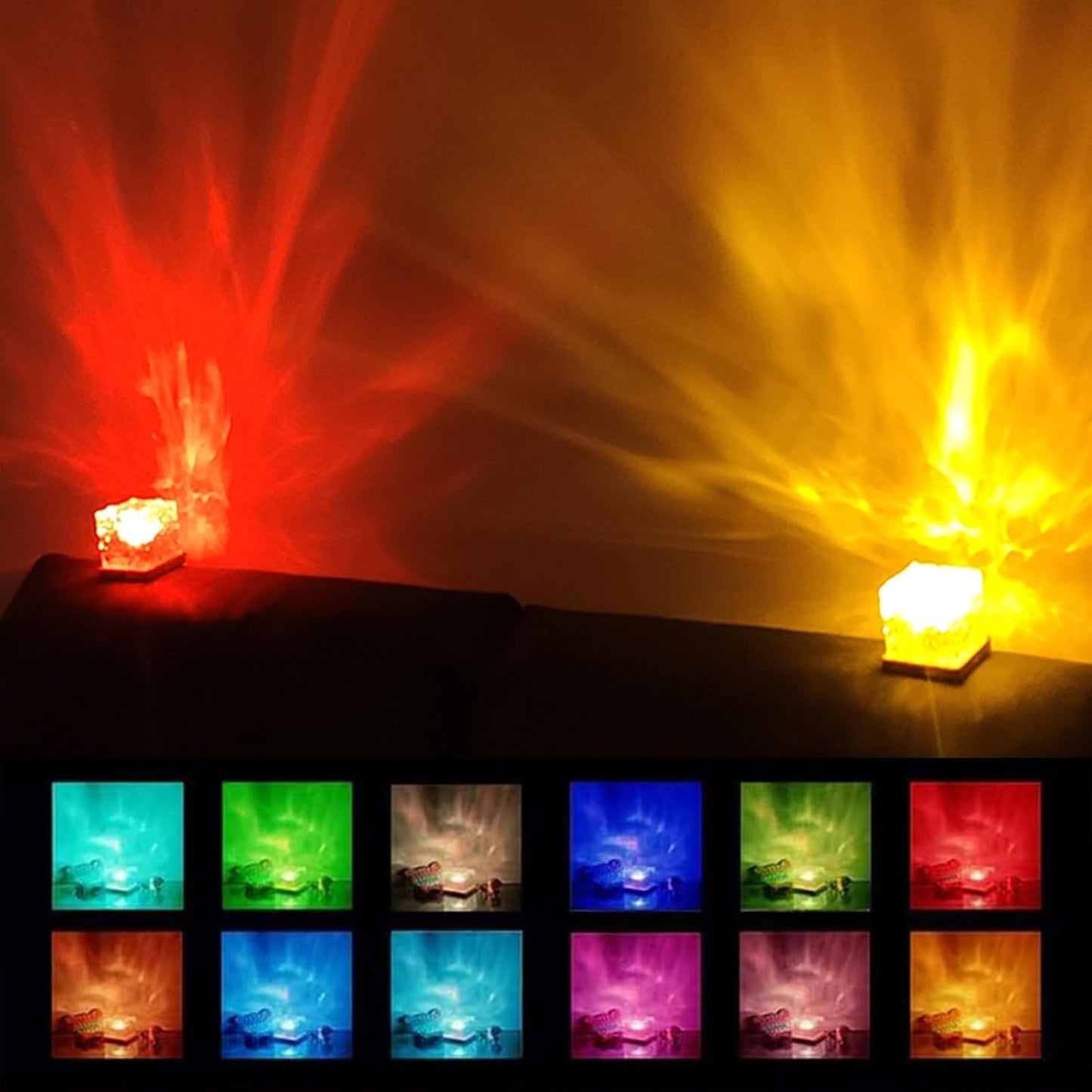 Ocean Wave Projector Light, 3D Holographic Water Ripple Romantic Ambient Lighting