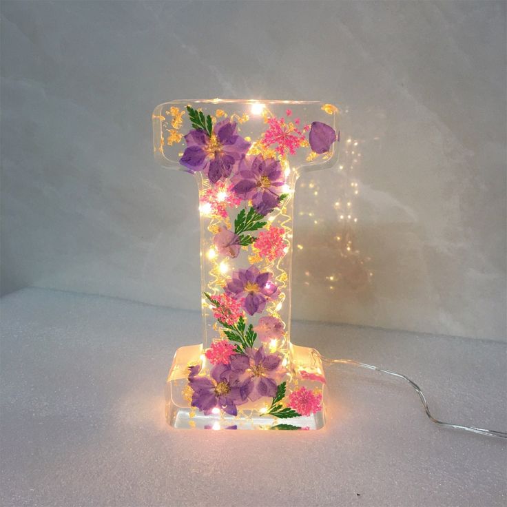 Handmade Floral Night Light