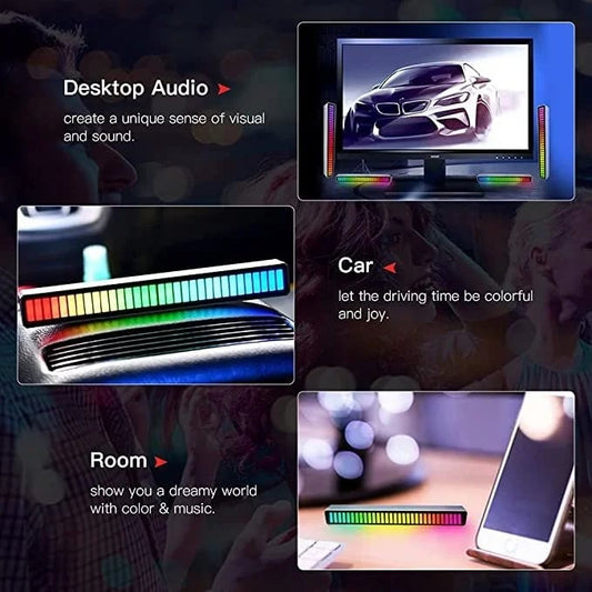 ⏰Wireless Sound Activated RGB Light Bar