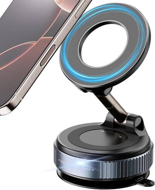 2025 Free Rotating Vacuum Magnetic Disk Phone Holder